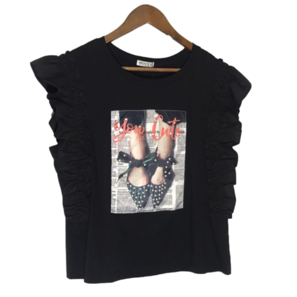 Why Dress Ruffled Top Sz X-Large